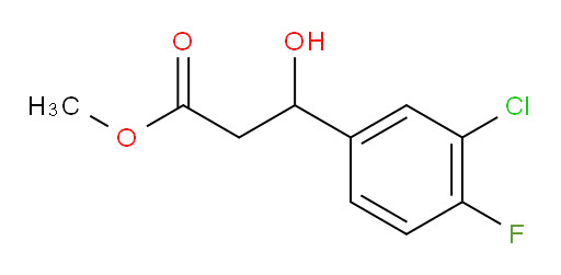methyl 3-(3-chloro-4-fluorophenyl)-3-hydroxypropanoate