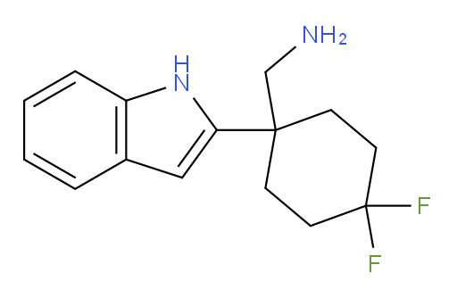 [4,4-difluoro-1-(1H-indol-2-yl)cyclohexyl]methanamine