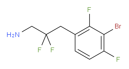 3-(3-bromo-2,4-difluorophenyl)-2,2-difluoropropan-1-amine