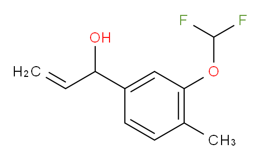 1-[3-(difluoromethoxy)-4-methylphenyl]prop-2-en-1-ol