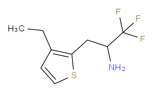 3-(3-ethylthiophen-2-yl)-1,1,1-trifluoropropan-2-amine