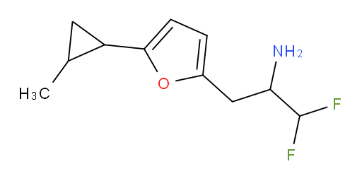 1,1-difluoro-3-[5-(2-methylcyclopropyl)furan-2-yl]propan-2-amine