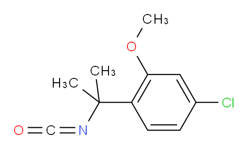 4-chloro-1-(2-isocyanatopropan-2-yl)-2-methoxybenzene
