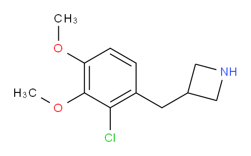 3-[(2-chloro-3,4-dimethoxyphenyl)methyl]azetidine