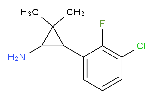 3-(3-chloro-2-fluorophenyl)-2,2-dimethylcyclopropan-1-amine