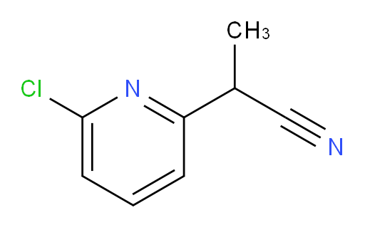 2-(6-chloropyridin-2-yl)propanenitrile