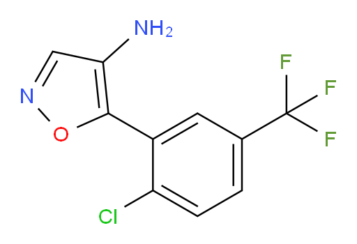 5-[2-chloro-5-(trifluoromethyl)phenyl]-1,2-oxazol-4-amine