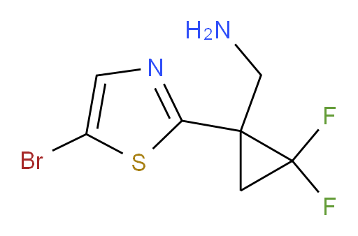 [1-(5-bromo-1,3-thiazol-2-yl)-2,2-difluorocyclopropyl]methanamine