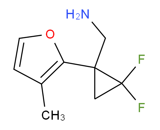 [2,2-difluoro-1-(3-methylfuran-2-yl)cyclopropyl]methanamine