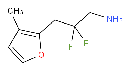 2,2-difluoro-3-(3-methylfuran-2-yl)propan-1-amine