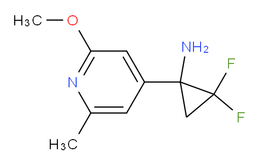 2,2-difluoro-1-(2-methoxy-6-methylpyridin-4-yl)cyclopropan-1-amine