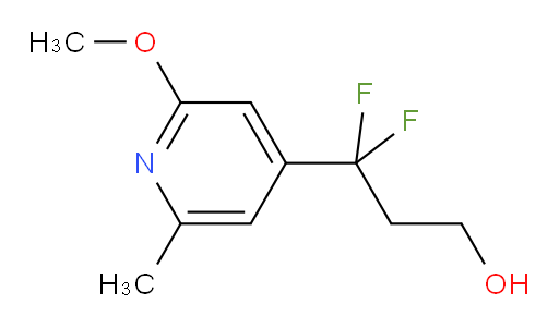 3,3-difluoro-3-(2-methoxy-6-methylpyridin-4-yl)propan-1-ol