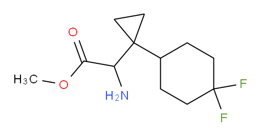 methyl 2-amino-2-[1-(4,4-difluorocyclohexyl)cyclopropyl]acetate