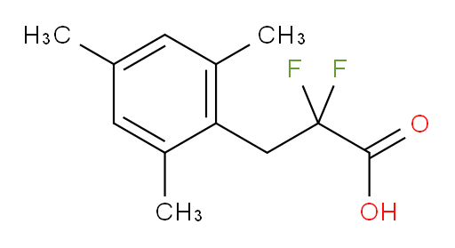 2,2-difluoro-3-(2,4,6-trimethylphenyl)propanoic acid