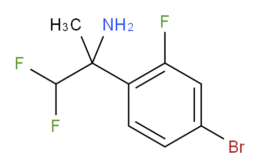 2-(4-bromo-2-fluorophenyl)-1,1-difluoropropan-2-amine