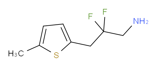 2,2-difluoro-3-(5-methylthiophen-2-yl)propan-1-amine