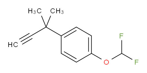 1-(difluoromethoxy)-4-(2-methylbut-3-yn-2-yl)benzene