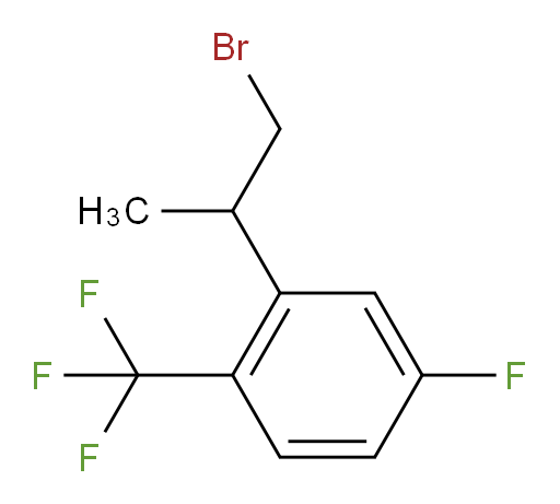 2-(1-bromopropan-2-yl)-4-fluoro-1-(trifluoromethyl)benzene