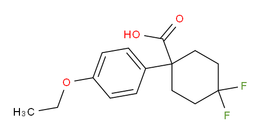 1-(4-ethoxyphenyl)-4,4-difluorocyclohexane-1-carboxylic acid