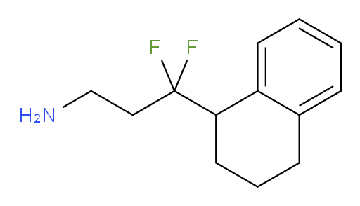 3,3-difluoro-3-(1,2,3,4-tetrahydronaphthalen-1-yl)propan-1-amine
