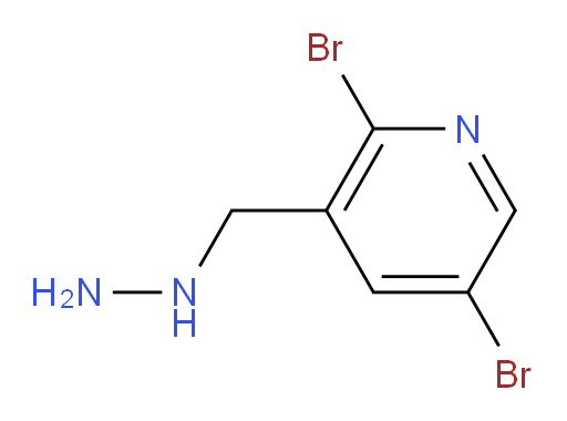 2,5-dibromo-3-(hydrazinylmethyl)pyridine