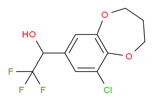 1-(9-chloro-3,4-dihydro-2H-1,5-benzodioxepin-7-yl)-2,2,2-trifluoroethan-1-ol