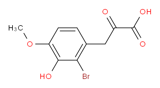 3-(2-bromo-3-hydroxy-4-methoxyphenyl)-2-oxopropanoic acid