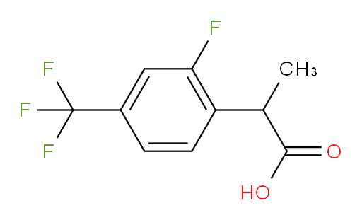 2-[2-fluoro-4-(trifluoromethyl)phenyl]propanoic acid