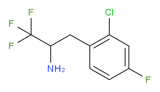 3-(2-chloro-4-fluorophenyl)-1,1,1-trifluoropropan-2-amine