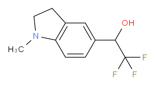 2,2,2-trifluoro-1-(1-methyl-2,3-dihydro-1H-indol-5-yl)ethan-1-ol