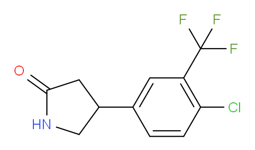 4-[4-chloro-3-(trifluoromethyl)phenyl]pyrrolidin-2-one