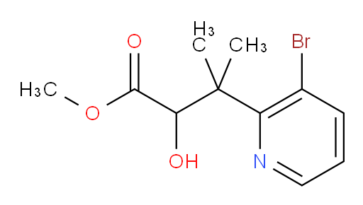 methyl 3-(3-bromopyridin-2-yl)-2-hydroxy-3-methylbutanoate