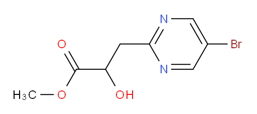 methyl 3-(5-bromopyrimidin-2-yl)-2-hydroxypropanoate