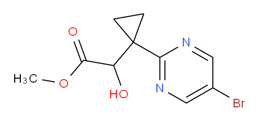 methyl 2-[1-(5-bromopyrimidin-2-yl)cyclopropyl]-2-hydroxyacetate