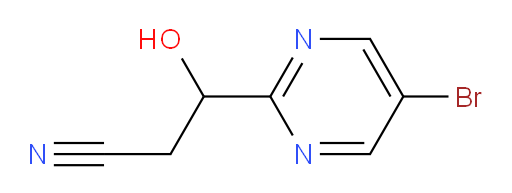 3-(5-bromopyrimidin-2-yl)-3-hydroxypropanenitrile