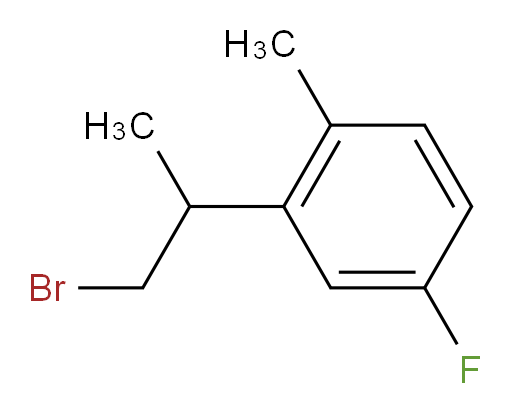 2-(1-bromopropan-2-yl)-4-fluoro-1-methylbenzene