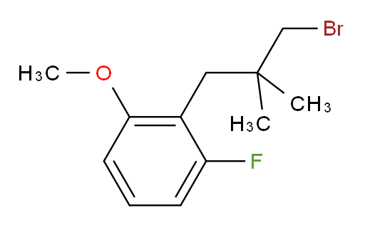 2-(3-bromo-2,2-dimethylpropyl)-1-fluoro-3-methoxybenzene