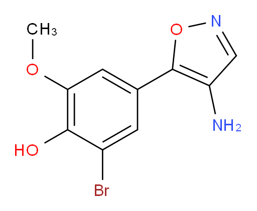 4-(4-amino-1,2-oxazol-5-yl)-2-bromo-6-methoxyphenol