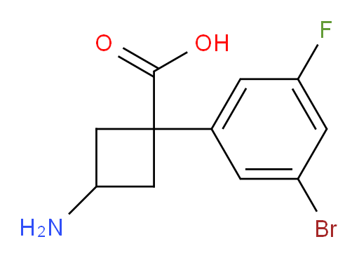 3-amino-1-(3-bromo-5-fluorophenyl)cyclobutane-1-carboxylic acid