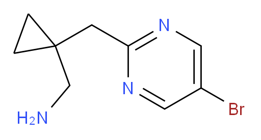 {1-[(5-bromopyrimidin-2-yl)methyl]cyclopropyl}methanamine