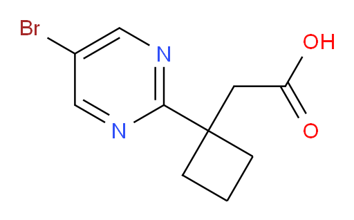 2-[1-(5-bromopyrimidin-2-yl)cyclobutyl]acetic acid