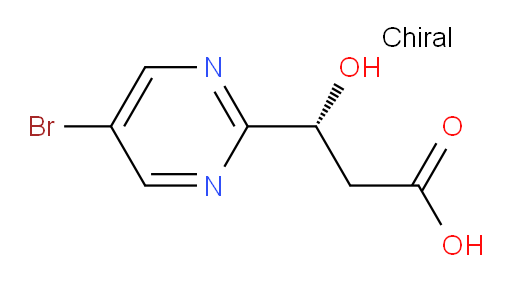 (3R)-3-(5-bromopyrimidin-2-yl)-3-hydroxypropanoic acid