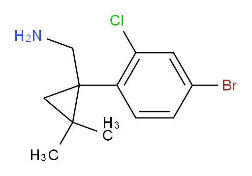 [1-(4-bromo-2-chlorophenyl)-2,2-dimethylcyclopropyl]methanamine
