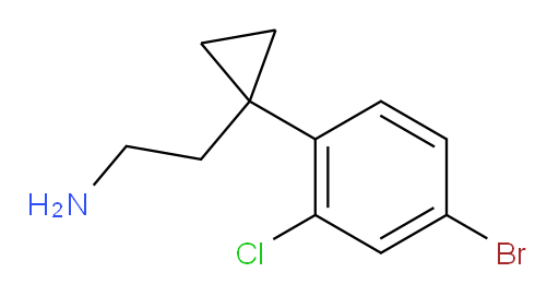 2-[1-(4-bromo-2-chlorophenyl)cyclopropyl]ethan-1-amine