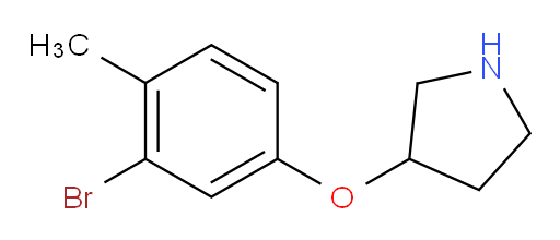 3-(3-bromo-4-methylphenoxy)pyrrolidine