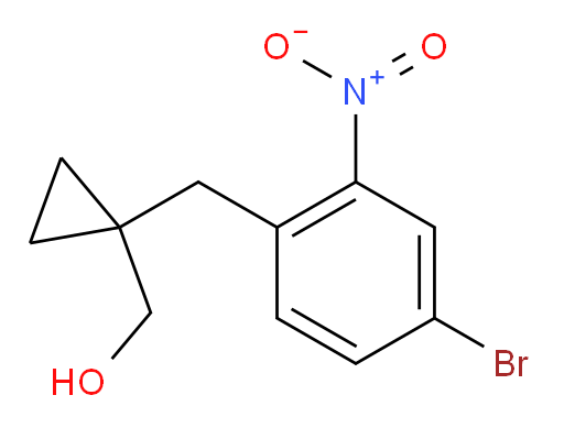 {1-[(4-bromo-2-nitrophenyl)methyl]cyclopropyl}methanol