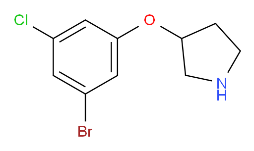 3-(3-bromo-5-chlorophenoxy)pyrrolidine