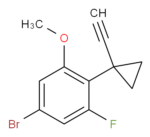 5-bromo-2-(1-ethynylcyclopropyl)-1-fluoro-3-methoxybenzene