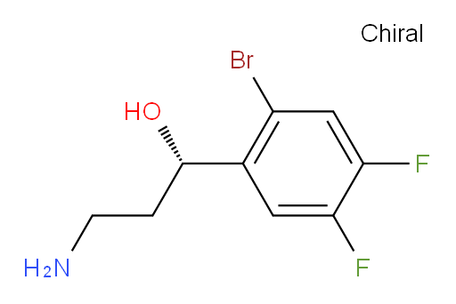 (1S)-3-amino-1-(2-bromo-4,5-difluorophenyl)propan-1-ol