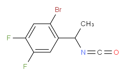 1-bromo-4,5-difluoro-2-(1-isocyanatoethyl)benzene